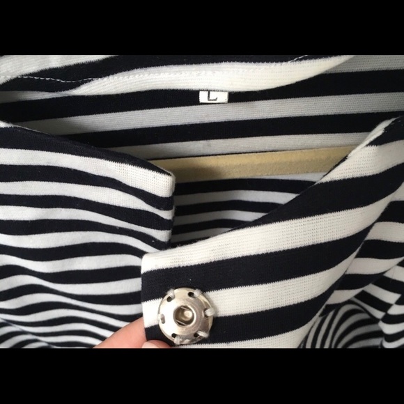 Navy peplum jacket - Picture 3 of 3